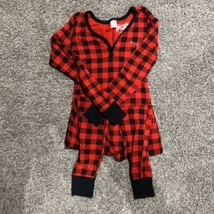 PINK Plaid Onesie